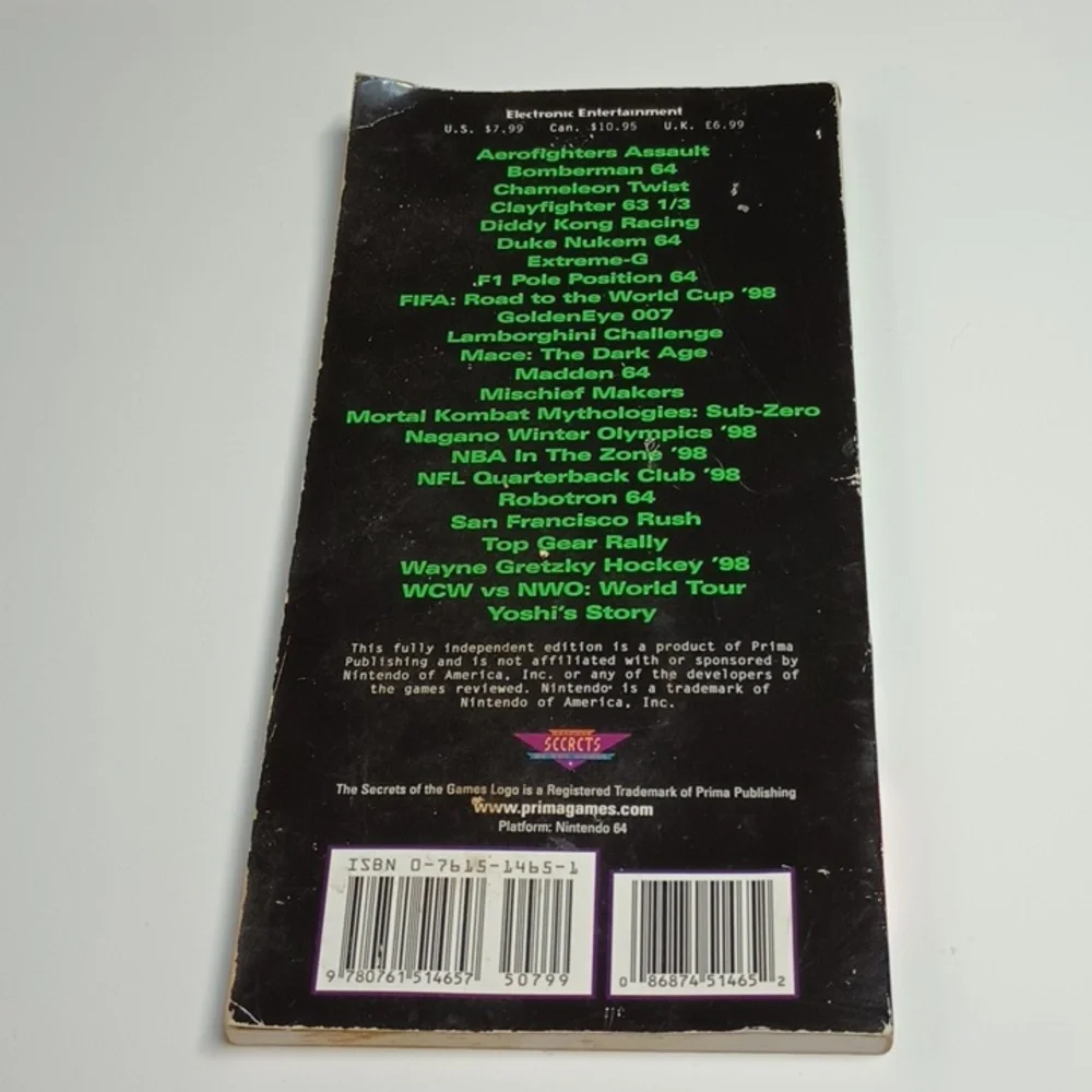 Rare Nintendo 64 Pocket Power Guide Volume 3 Prima's Unauthorized 086874514652